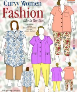 Manojo de moldes Moda Curvy Mujer