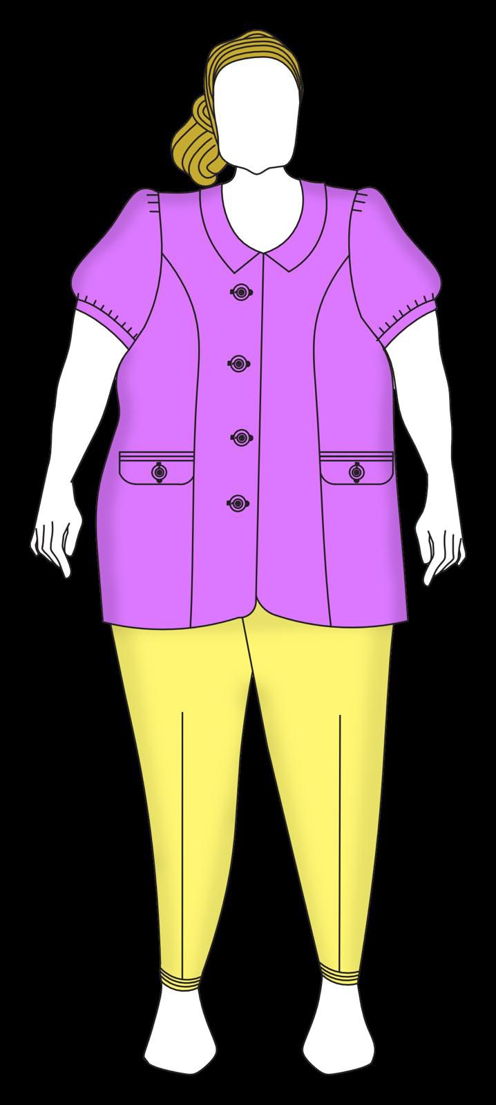 MANOJO DE MOLDES MODA CURVY PLUS SIZE MUJER - Imagen 7