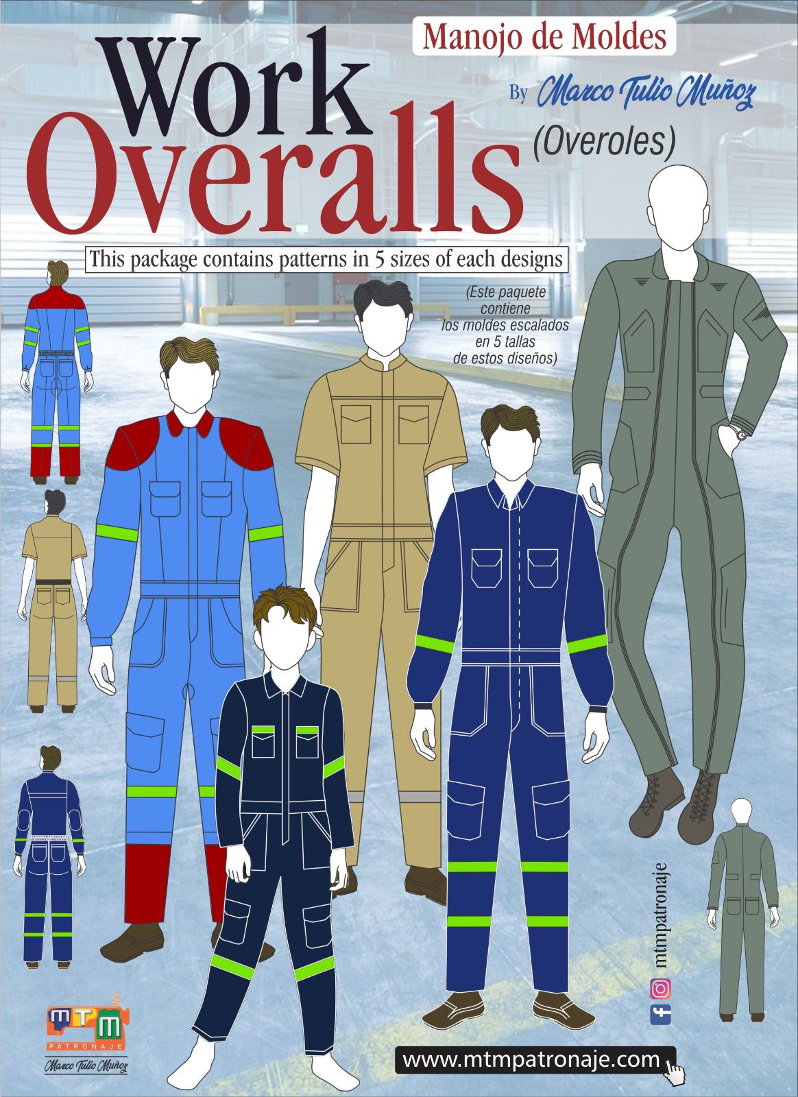 manojo de moldes overoles