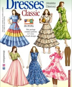 Manojo de Moldes vestidos clasicos dama mtm patronaje