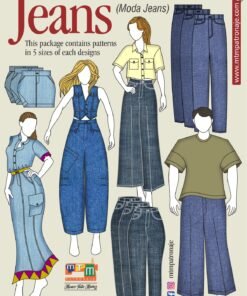 Manojo de moldes moda jeans mtm patronaje