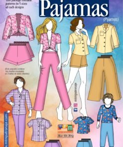 Manojo de moldes pijamas-dama-niños-niñas
